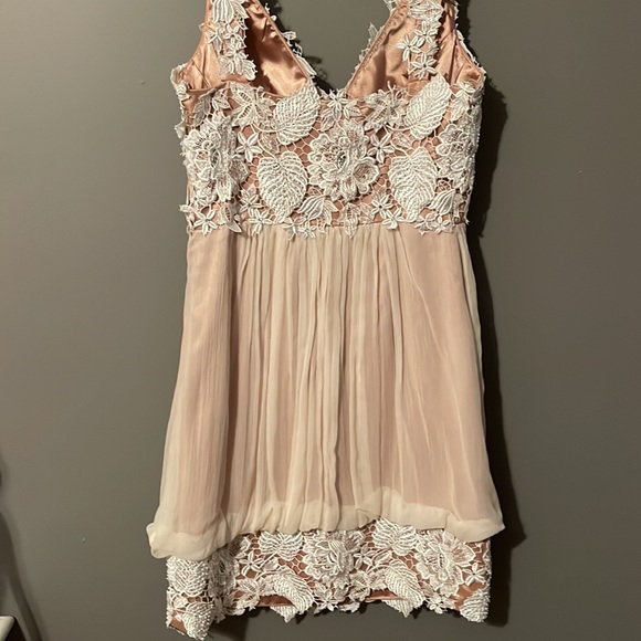 Jovani Silk/Lace Dress - Picture 5 of 7